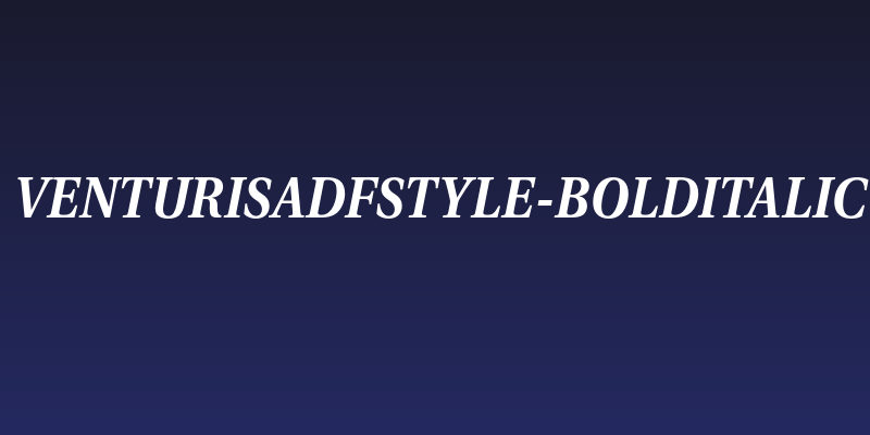 VenturisADFStyle-BoldItalic Social Header