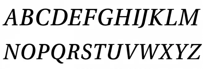 VenturisADFStyle-Italic フォント 小文字
