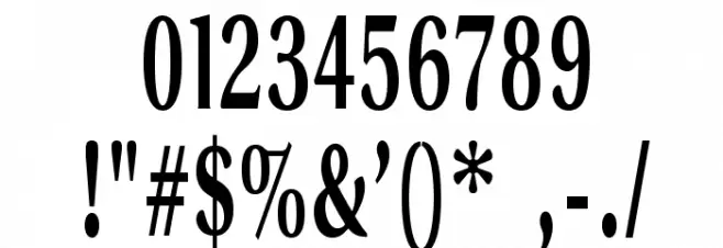 VenturisADFTitlingNo1 Font OTHER CHARS