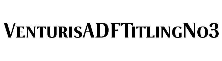 VenturisADFTitlingNo3  font caratteri gratis