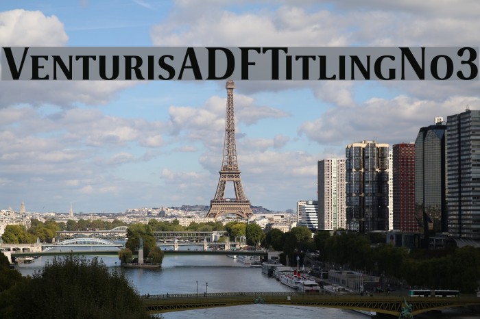 VenturisADFTitlingNo3 Font examples