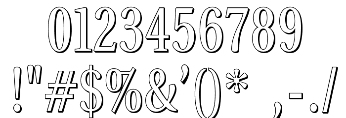 VenturisADFTitlingNo4 Font OTHER CHARS