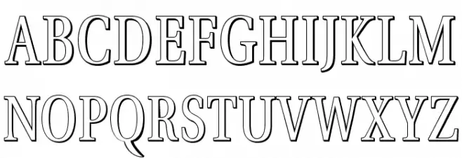 VenturisADFTitlingNo4 Шрифта ВЕРХНИЙ