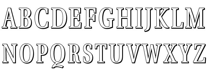 VenturisADFTitlingNo4 Font LOWERCASE
