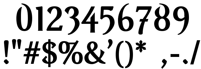 VenturisOldADF-Bold Font OTHER CHARS
