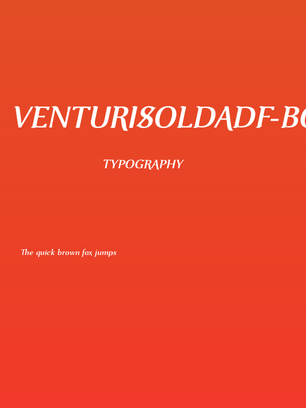 VenturisOldADF-BoldItalic Poster