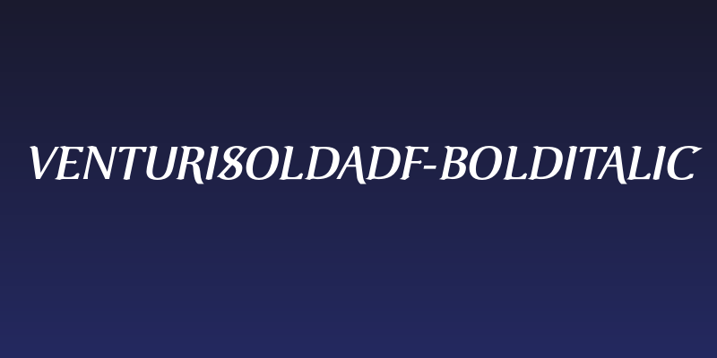 VenturisOldADF-BoldItalic Social Header