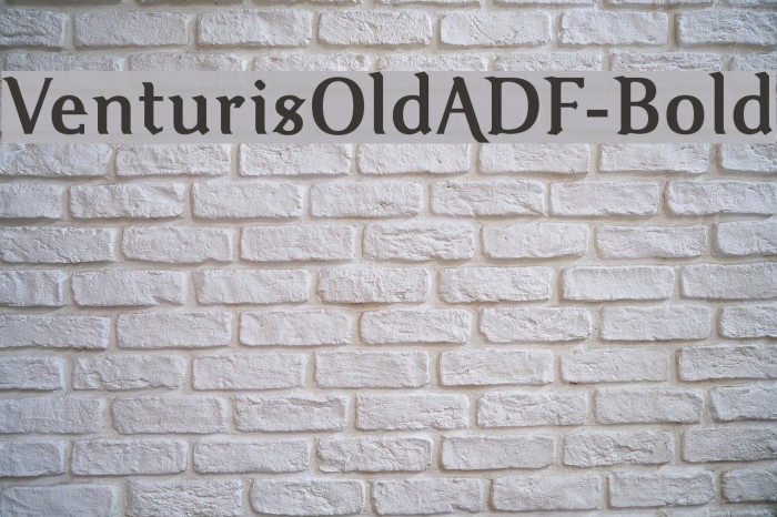 VenturisOldADF-Bold Font examples