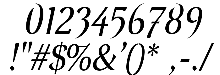 VenturisOldADF-Italic Font OTHER CHARS