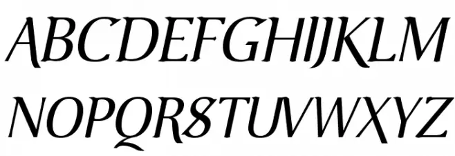 VenturisOldADF-Italic خط أحرف كبيرة