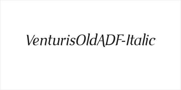 VenturisOldADF-Italic Logo