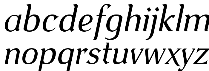 VenturisOldADF-Italic Font LOWERCASE