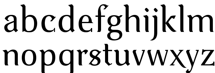 VenturisOldADF-Regular Font LOWERCASE