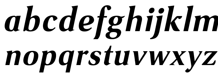 VenturisSansADF-BoldItalic Font LOWERCASE