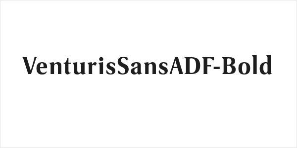 VenturisSansADF-Bold Logo