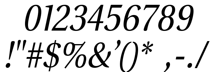 VenturisSansADF-Italic Font OTHER CHARS