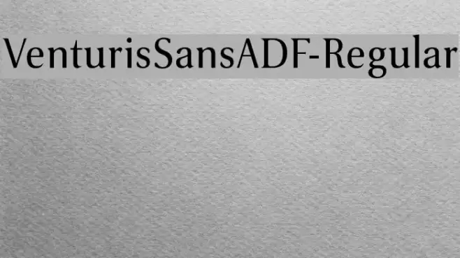 VenturisSansADF-Regular Font examples