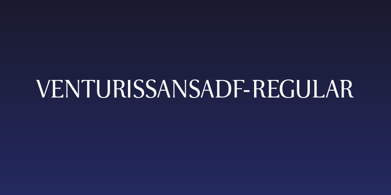 VenturisSansADF-Regular Social Header
