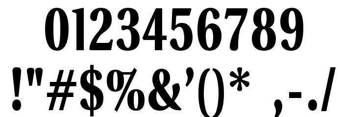 VenturisSansADFCd-Bold Font OTHER CHARS