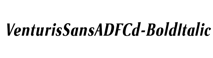 VenturisSansADFCd-BoldItalic  Frei Schriftart Herunterladen