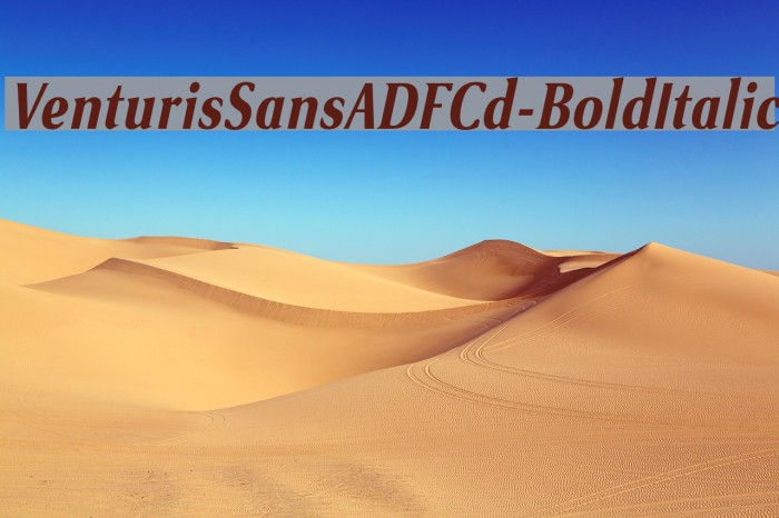 VenturisSansADFCd-BoldItalic Example 3