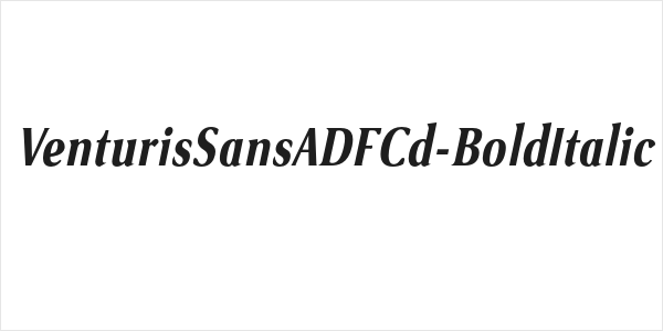 VenturisSansADFCd-BoldItalic Logo