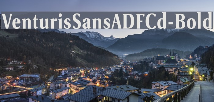 VenturisSansADFCd-Bold Font examples