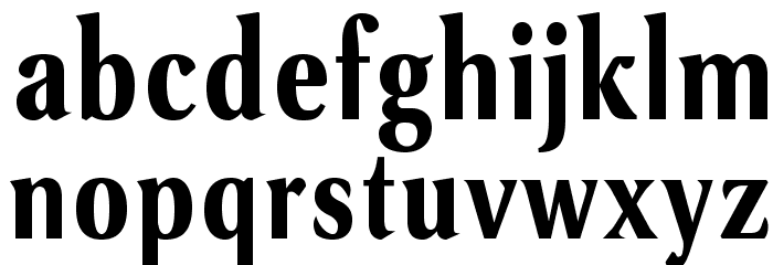 VenturisSansADFCd-Bold Font LOWERCASE
