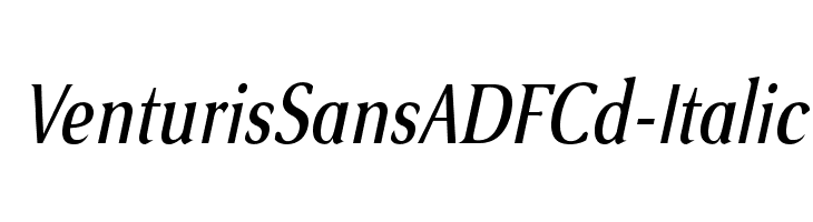 VenturisSansADFCd-Italic Font