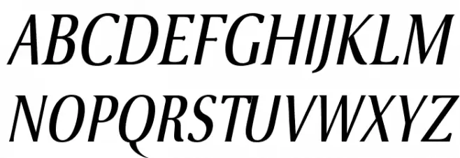 VenturisSansADFCd-Italic フォント 大文字