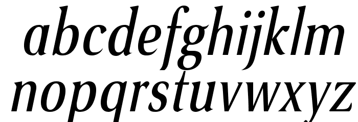 VenturisSansADFCd-Italic Font LOWERCASE