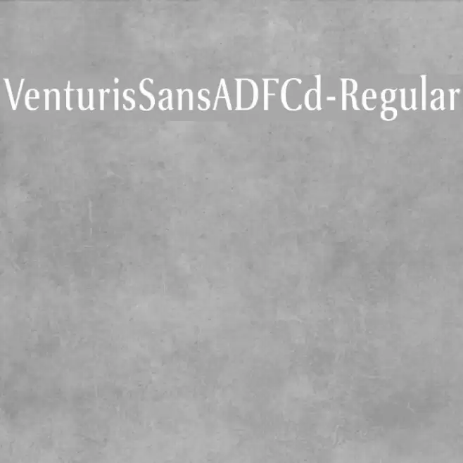 VenturisSansADFCd-Regular Font examples