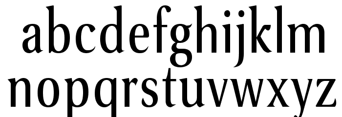 VenturisSansADFCd-Regular Font LOWERCASE