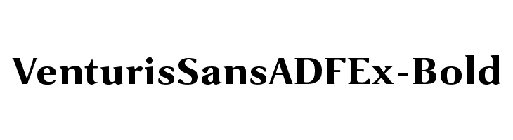 VenturisSansADFEx-Bold Font