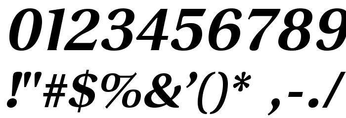 VenturisSansADFEx-BoldItalic Font OTHER CHARS