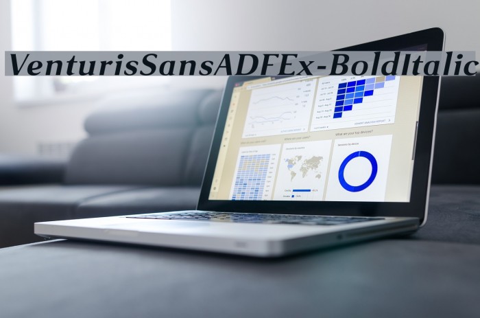 VenturisSansADFEx-BoldItalic Font examples