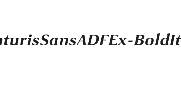 VenturisSansADFEx-BoldItalic Logo