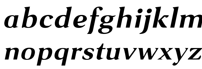 VenturisSansADFEx-BoldItalic Font LOWERCASE