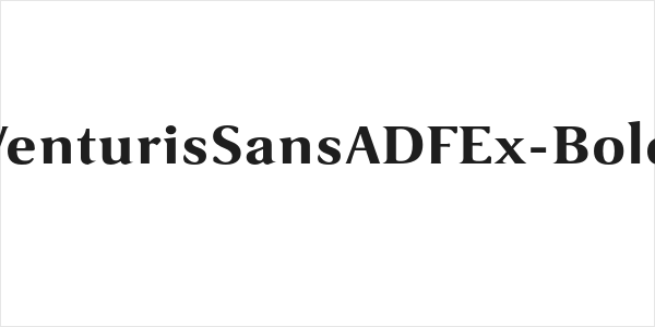VenturisSansADFEx-Bold Logo