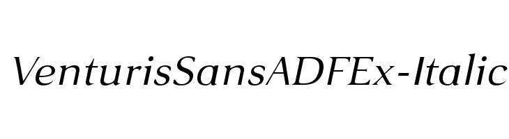 VenturisSansADFEx-Italic Font