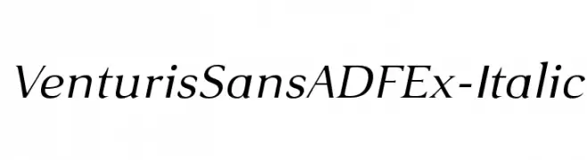 VenturisSansADFEx-Italic  フリーフォントのダウンロード