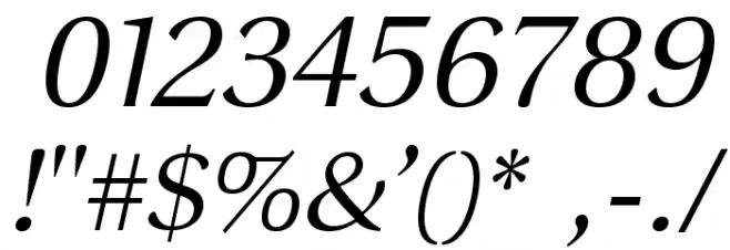 VenturisSansADFEx-Italic Font OTHER CHARS