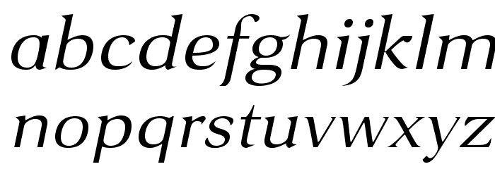 VenturisSansADFEx-Italic Font LOWERCASE