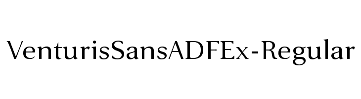 VenturisSansADFEx-Regular Font