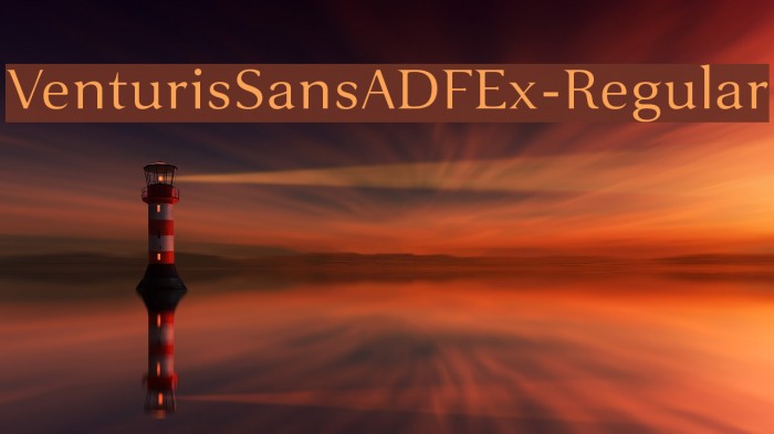 VenturisSansADFEx-Regular Font examples