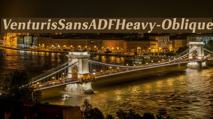 VenturisSansADFHeavy-Oblique Font examples