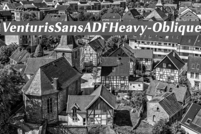 VenturisSansADFHeavy-Oblique Font examples