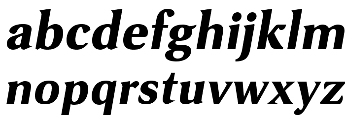 VenturisSansADFHeavy-Oblique Font LOWERCASE