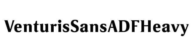 VenturisSansADFHeavy  font caratteri gratis