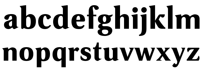 VenturisSansADFHeavy Font LOWERCASE